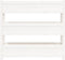 vidaXL - Plantenbak - 112x25x104,5 - cm - massief - grenenhout - wit
