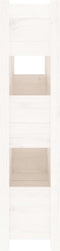 vidaXL - Plantenbak - 112x25x104,5 - cm - massief - grenenhout - wit