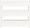 vidaXL - Plantenbak - 112x25x104,5 - cm - massief - grenenhout - wit