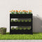 vidaXL - Plantenbak - 112x25x104,5 - cm - massief - grenenhout - zwart