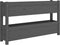 vidaXL - Plantenbak - 112x25x66 - cm - massief - grenenhout - grijs