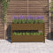 vidaXL - Plantenbak - 112x25x66 - cm - massief - grenenhout - honingbruin