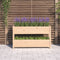 vidaXL - Plantenbak - 112x25x66 - cm - massief - grenenhout