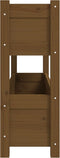 vidaXL - Plantenbak - 112x25x66 - cm - massief - grenenhout - honingbruin