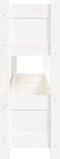 vidaXL - Plantenbak - 112x25x66 - cm - massief - grenenhout - wit