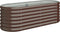 vidaXL - Plantenbak - 114x40x36 - cm - gepoedercoat - staal - bruin