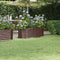 vidaXL - Plantenbak - 114x40x36 - cm - gepoedercoat - staal - bruin