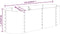 vidaXL - Plantenbak - 114x40x36 - cm - gepoedercoat - staal - grijs