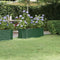 vidaXL - Plantenbak - 114x40x36 - cm - gepoedercoat - staal - groen