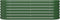 vidaXL - Plantenbak - 114x40x36 - cm - gepoedercoat - staal - groen