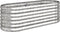 vidaXL - Plantenbak - 114x40x36 - cm - gepoedercoat - staal - zilverkleurig