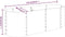 vidaXL - Plantenbak - 114x40x36 - cm - gepoedercoat - staal - zilverkleurig