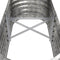 vidaXL - Plantenbak - 114x40x36 - cm - gepoedercoat - staal - zilverkleurig