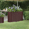 vidaXL - Plantenbak - 114x40x68 - cm - gepoedercoat - staal - bruin