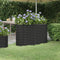 vidaXL - Plantenbak - 114x40x68 - cm - gepoedercoat - staal - antracietkleurig
