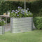 vidaXL - Plantenbak - 114x40x68 - cm - gepoedercoat - staal - zilverkleurig