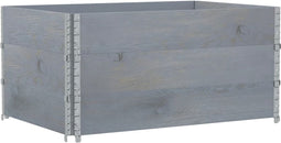 vidaXL - Plantenbak - 120x80 - cm - massief - grenenhout - grijs