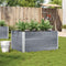 vidaXL - Plantenbak - 120x80 - cm - massief - grenenhout - grijs