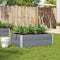 vidaXL - Plantenbak - 120x80 - cm - massief - grenenhout - grijs