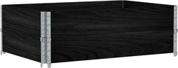 vidaXL - Plantenbak - 120x80 - cm - massief - grenenhout - zwart