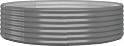 vidaXL - Plantenbak - 140x140x36 - cm - gepoedercoat - staal - grijs