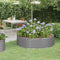 vidaXL - Plantenbak - 140x140x36 - cm - gepoedercoat - staal - grijs