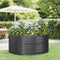 vidaXL - Plantenbak - 140x140x68 - cm - gepoedercoat - staal - antracietkleurig