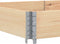 vidaXL - Plantenbak - 150x100 - cm - massief - grenenhout
