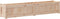 vidaXL - Plantenbak - 150x31x31 - cm - massief - grenenhout