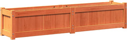 vidaXL - Plantenbak - 150x31x31 - cm - massief - grenenhout - wasbruin