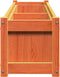 vidaXL - Plantenbak - 150x31x31 - cm - massief - grenenhout - wasbruin