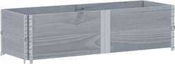 vidaXL - Plantenbak - 150x50 - cm - massief - grenenhout - grijs