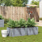 vidaXL - Plantenbak - 150x50 - cm - massief - grenenhout - grijs