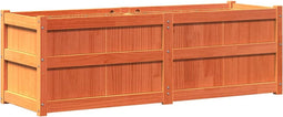 vidaXL - Plantenbak - 150x50x50 - cm - massief - grenenhout - wasbruin