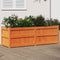 vidaXL - Plantenbak - 150x50x50 - cm - massief - grenenhout - wasbruin