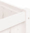 vidaXL - Plantenbak - 150x50x50 - cm - massief - grenenhout - wit