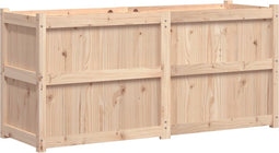 vidaXL - Plantenbak - 150x50x70 - cm - massief - grenenhout