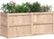 vidaXL - Plantenbak - 150x50x70 - cm - massief - grenenhout