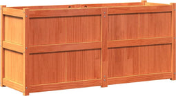 vidaXL - Plantenbak - 150x50x70 - cm - massief - grenenhout - wasbruin