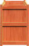vidaXL - Plantenbak - 150x50x70 - cm - massief - grenenhout - wasbruin
