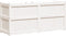 vidaXL - Plantenbak - 150x50x70 - cm - massief - grenenhout - wit