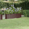 vidaXL - Plantenbak - 152x40x36 - cm - gepoedercoat - staal - bruin