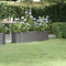 vidaXL - Plantenbak - 152x40x36 - cm - gepoedercoat - staal - grijs