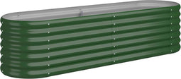 vidaXL - Plantenbak - 152x40x36 - cm - gepoedercoat - staal - groen