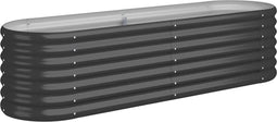 vidaXL - Plantenbak - 152x40x36 - cm - gepoedercoat - staal - antracietkleurig