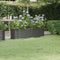 vidaXL - Plantenbak - 152x40x36 - cm - gepoedercoat - staal - antracietkleurig