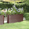 vidaXL - Plantenbak - 152x40x68 - cm - gepoedercoat - staal - bruin