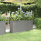 vidaXL - Plantenbak - 152x40x68 - cm - gepoedercoat - staal - grijs