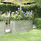 vidaXL - Plantenbak - 152x40x68 - cm - gepoedercoat - staal - zilverkleurig