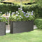 vidaXL - Plantenbak - 152x40x68 - cm - gepoedercoat - staal - antracietkleurig
